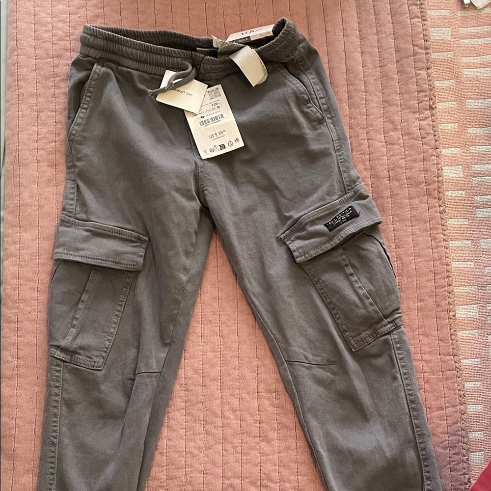 Zara Charcoal Cargo Pants
